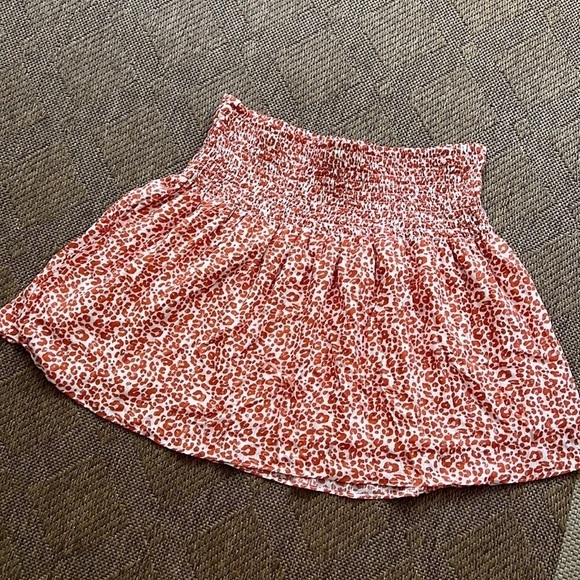 Loft Smocked Waist Cheetah print skirt with metallic threading size XL NWT - Picture 1 of 6